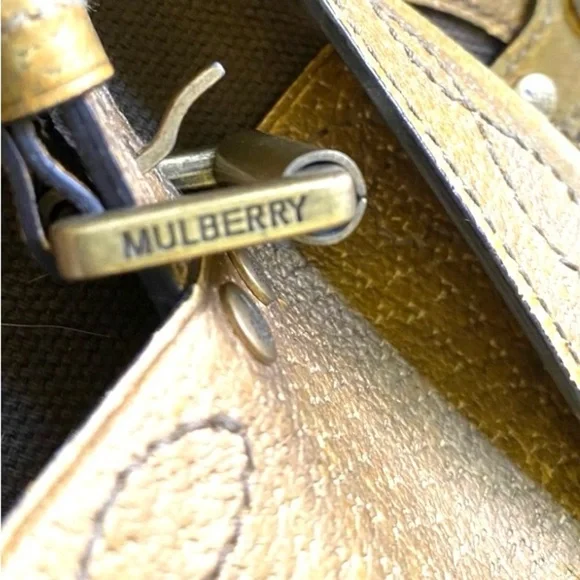 Mulberry roxanne vintage metallic brown. Canvas handbag - Picture 6 of 9